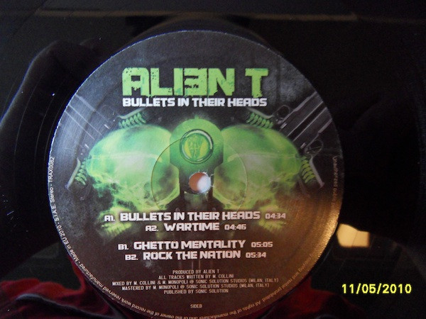 Bullets In Their Heads back label