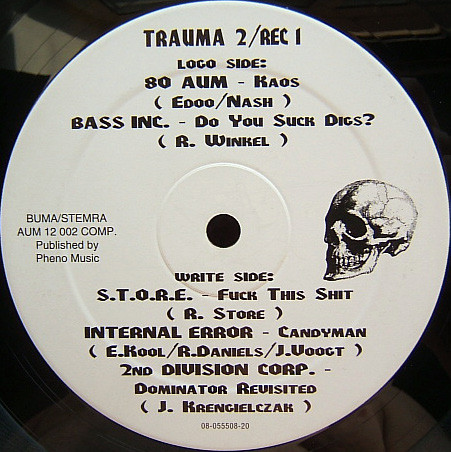 TrAUMa 2  - Nightmare On AUM Street front label