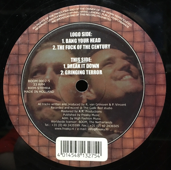 The Retro Hardcore E.P. back cover