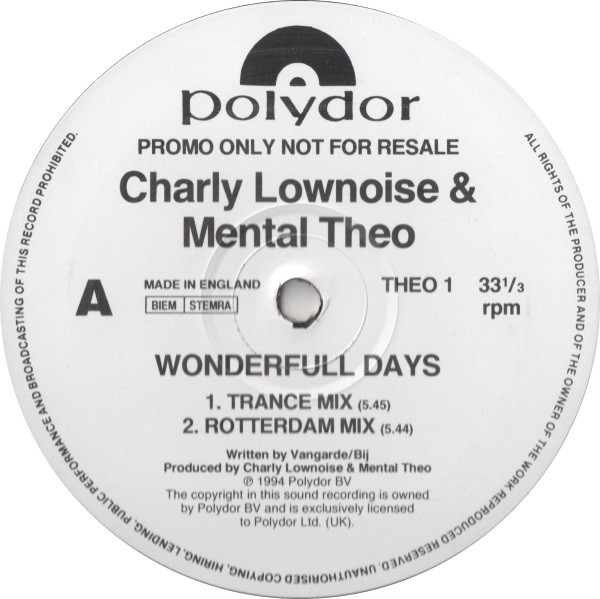 Wonderfull Days front cover