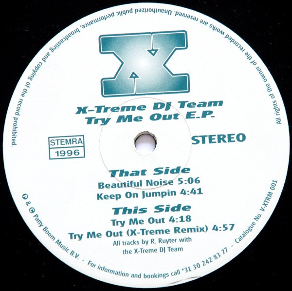 Try Me Out E.P. front label
