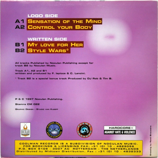 Sensation Of The Mind back cover