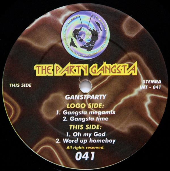 Gangstaparty front label