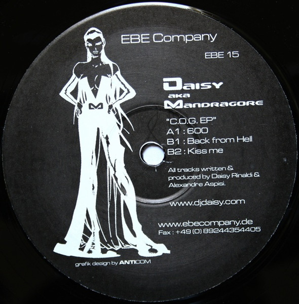 C.O.G. EP back label