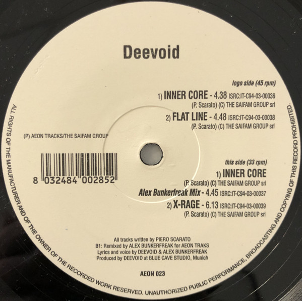 Inner Core back label