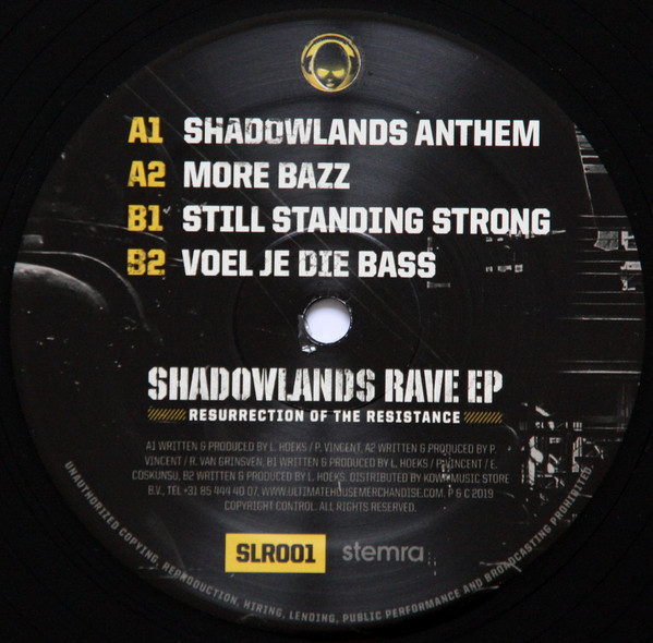 Shadowlands Rave EP - Resurrection Of The Resistance front label