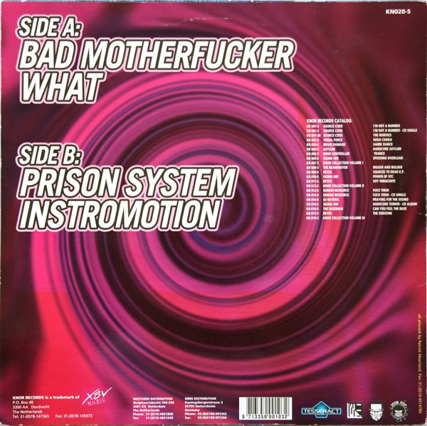 Bad Motherfucker back cover