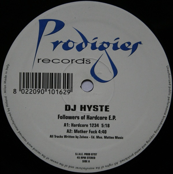 Followers Of Hardcore E.P. front label