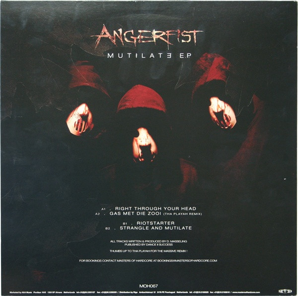 Mutilate E.P. back cover