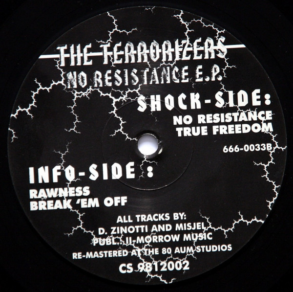 No Resistance E.P. front label