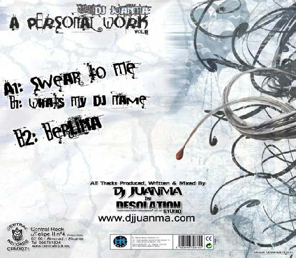 A Personal Work Vol. II back cover
