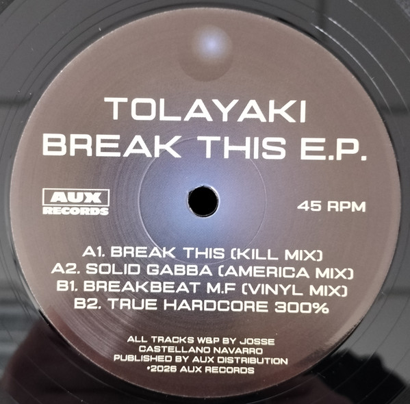 Break This E.P. front label