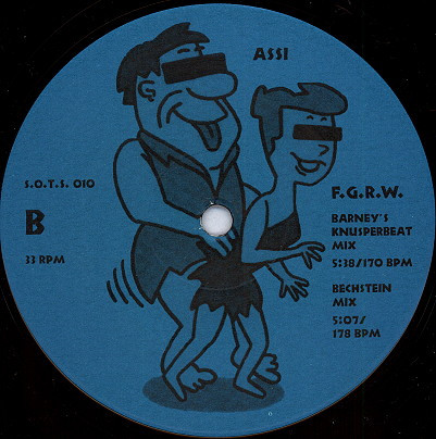 Fred Gabberstein Loves Wilma back label