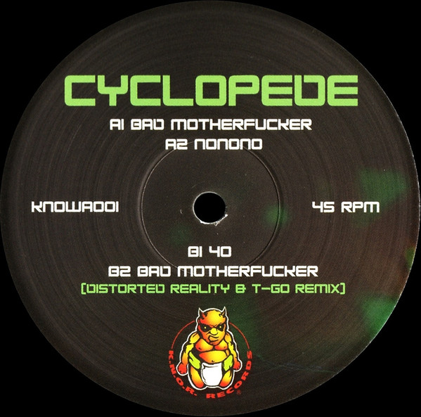 Bad Motherfucker / Nonono / 40 / Remix front label