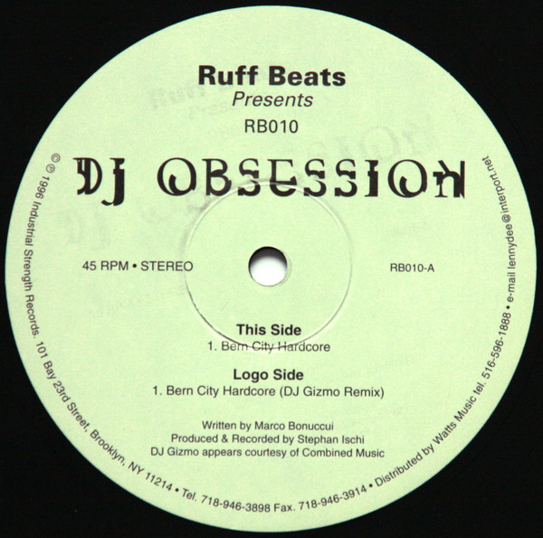 Bern City Hardcore front label