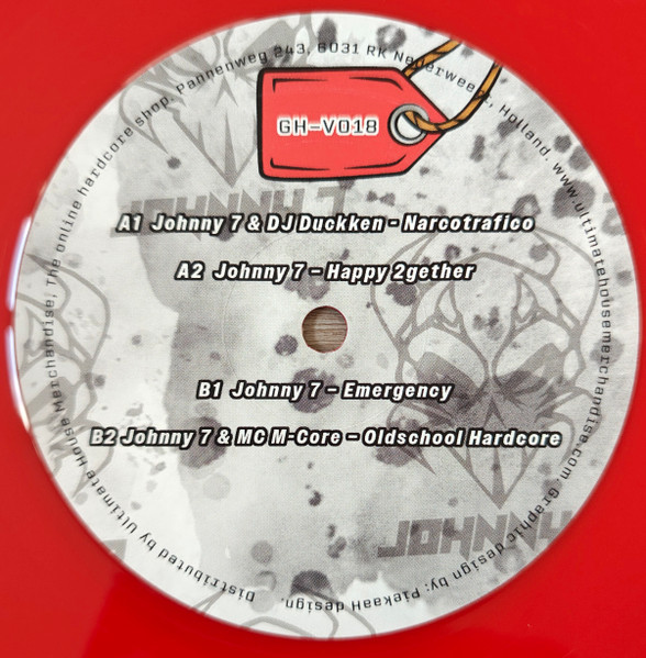 Gabberhead Artist Series Vol 4 back label