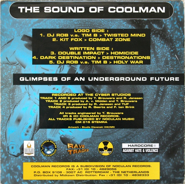 The Sound Of Coolman - Glimpses Of An Underground Future back cover