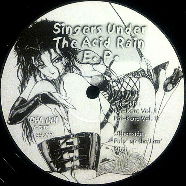Singers Under The Acid Rain E.P. front label