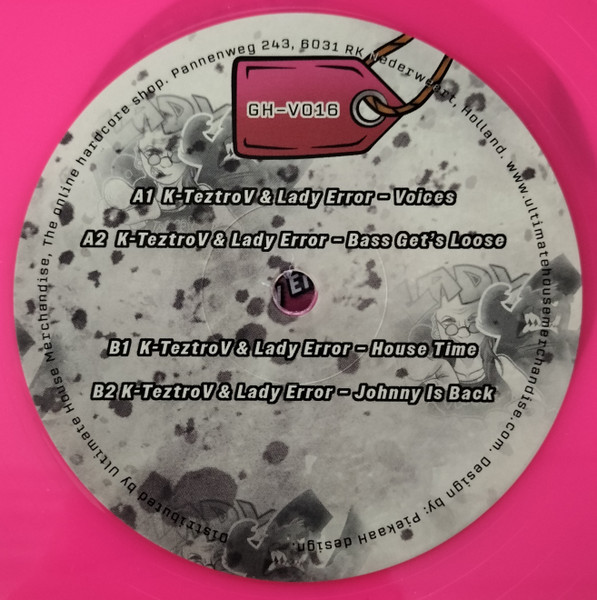 Gabberhead Artist Series Vol 3 back label