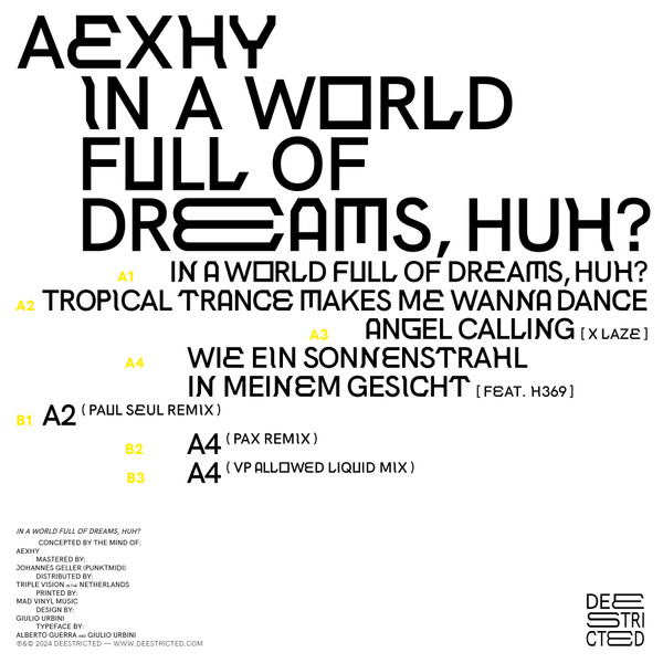 In A World Full Of Dreams, Huh? back cover