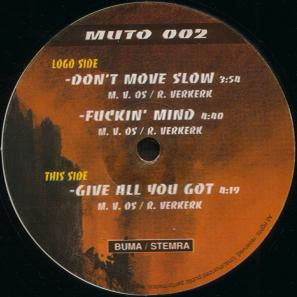 Don't Move Slow back label