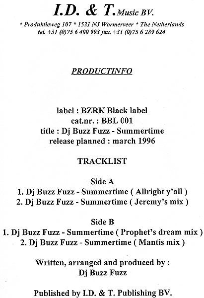 Summertime front cover