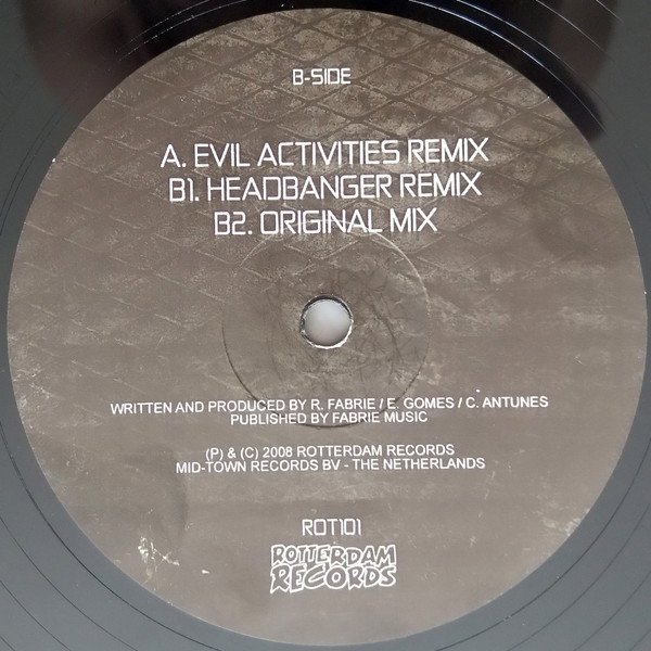 Headbangers Theme (The 2008 Remixes) back label