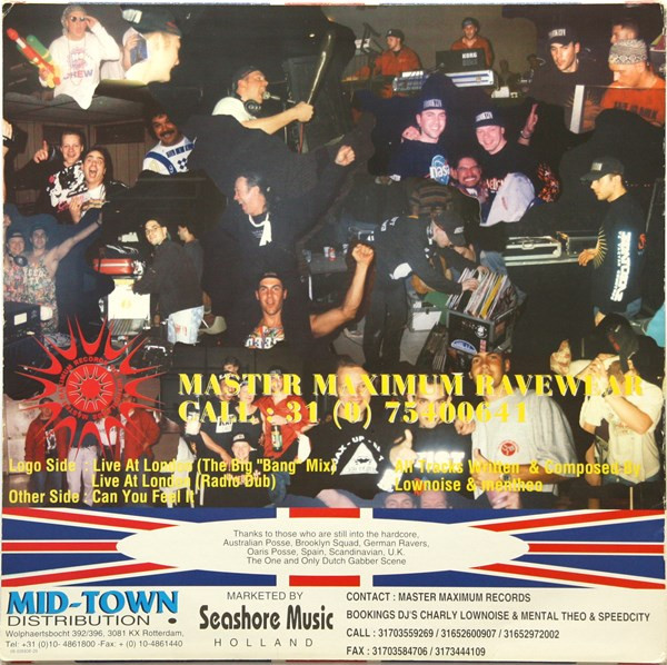 Live At London back cover