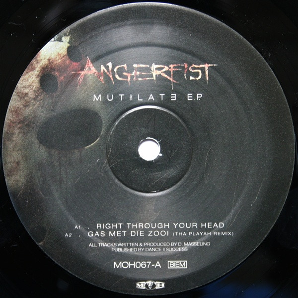 Mutilate E.P. front label