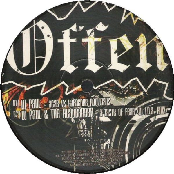 Offensive Sampler Volume 3 back label