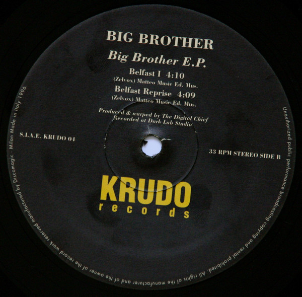 Big Brother E.P. back cover