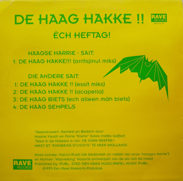De Haag Hakke !! back cover