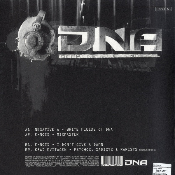 DNA Special - Most Wanted back cover