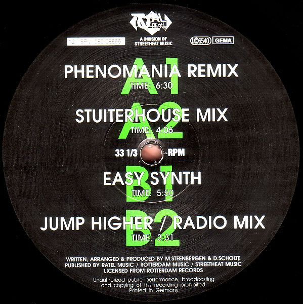 Poing! (Phenomania Remix) front label