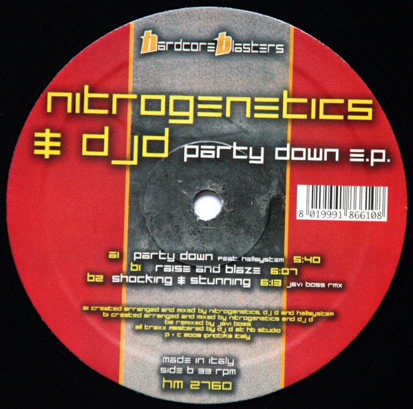 Party Down E.P. front label