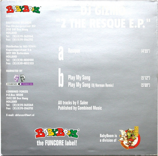 2 The Resque E.P. back cover