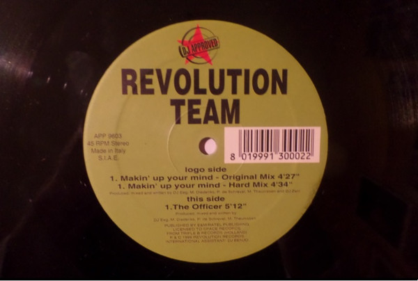 Makin' Up Your Mind front label