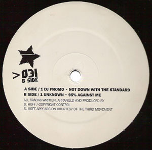 Not Down With The Standard EP front label