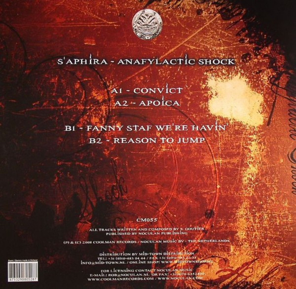 Anafylactic Shock back cover