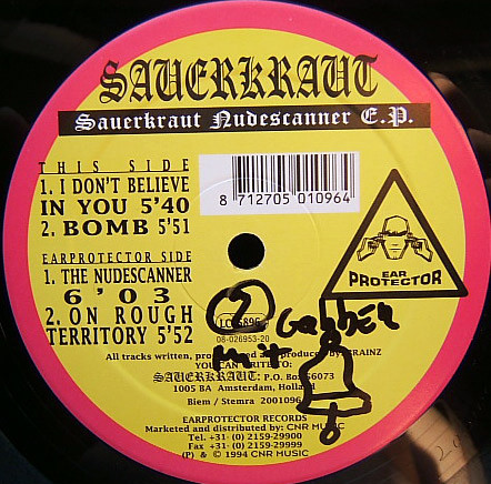 Nudescanner E.P. back cover