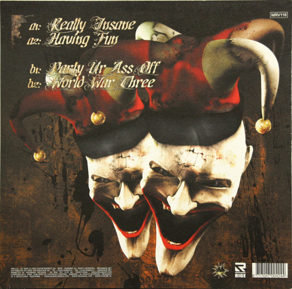 Really Insane back cover