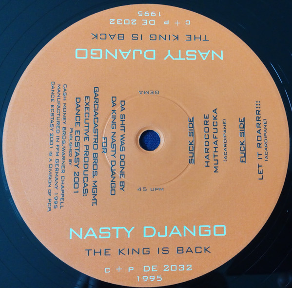 The King Is Back back label