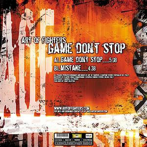 Game Don't Stop back cover