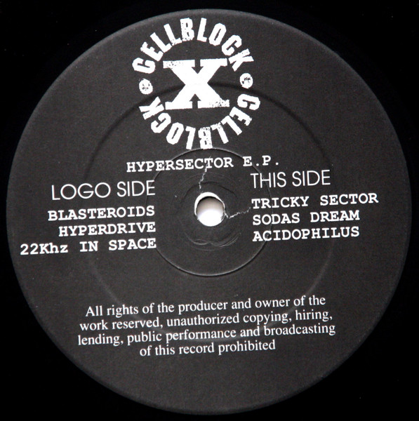 Hypersector E.P. front label