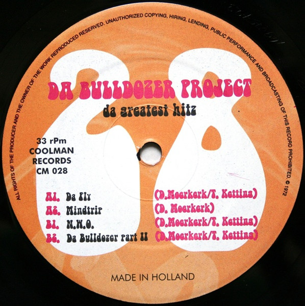 Da Greatest Hitz front label