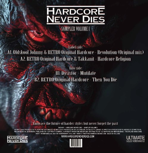 Hardcore Never Dies - Sampler Volume 1 back cover