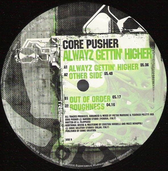 Alwayz Gettin' Higher back label