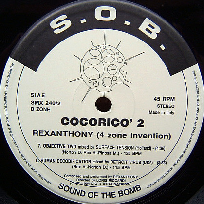 Cocorico' 2 back label