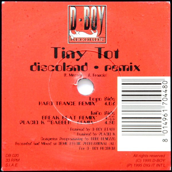 Discoland (Remixes) front label