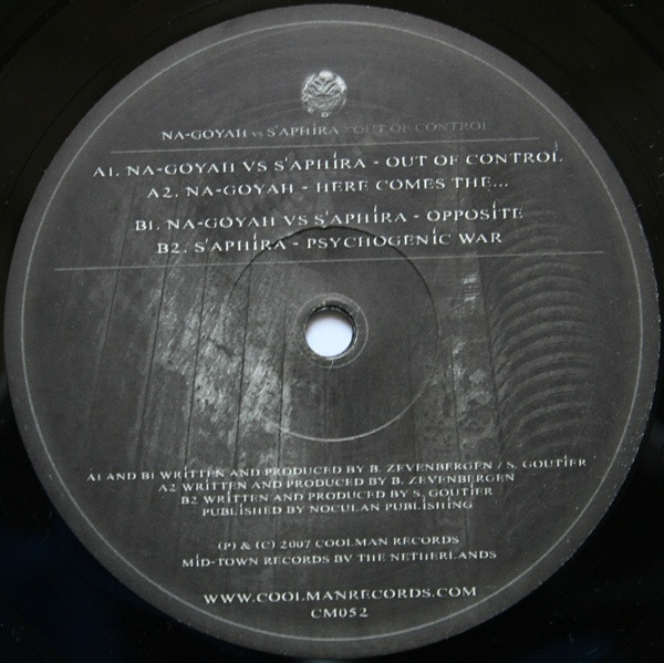 Out Of Control back label